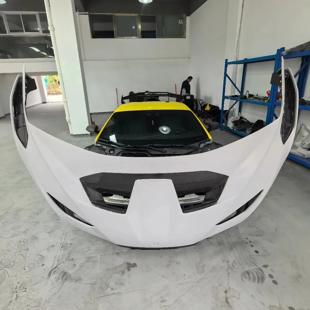 Dry Carbon Fiber Material STO Body Kit Full Set Bumper Hood Wing for Huracan LP580 LP610 EVO